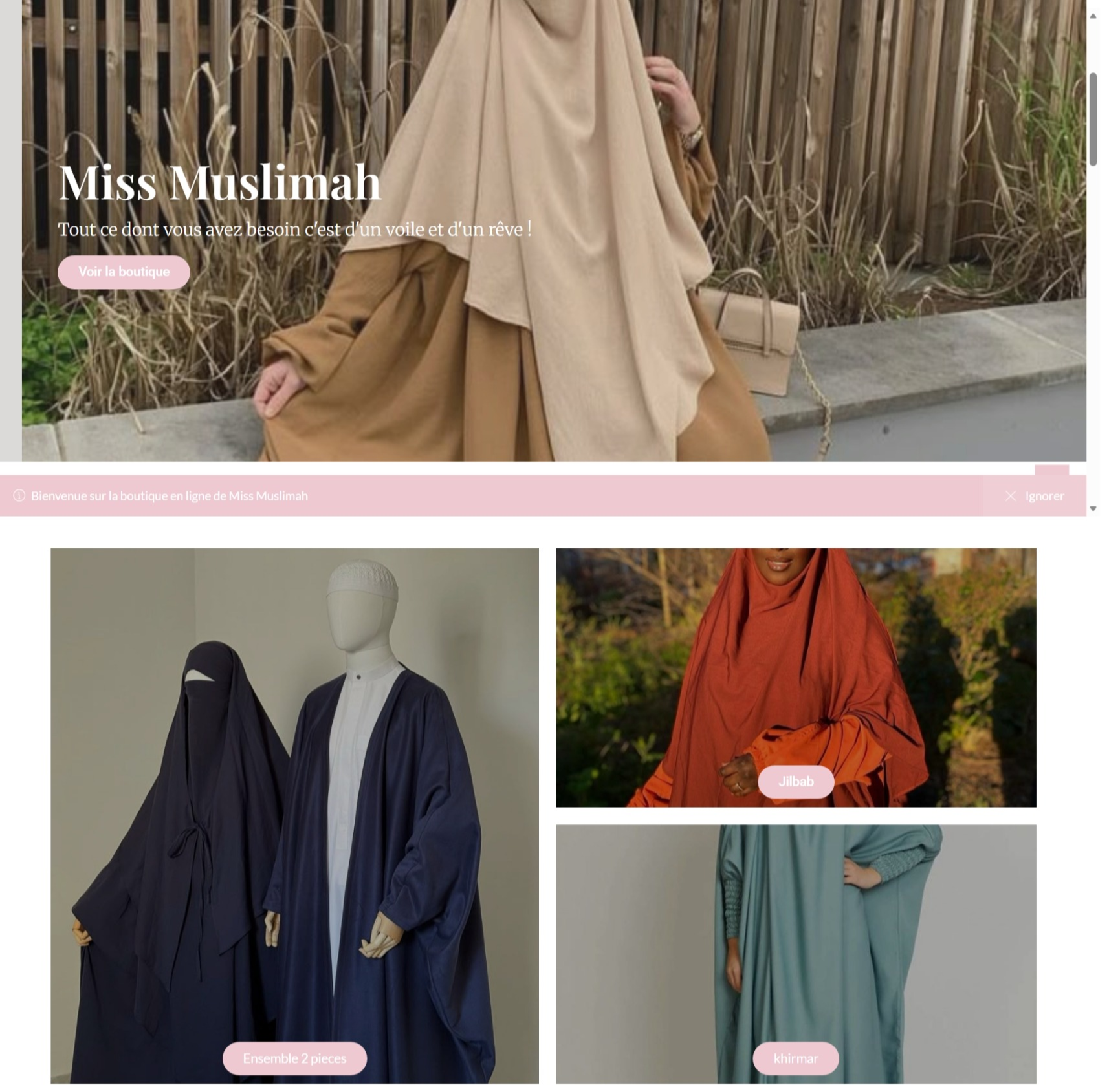 Site e-commerce client